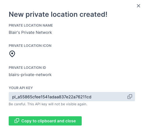 private location key
